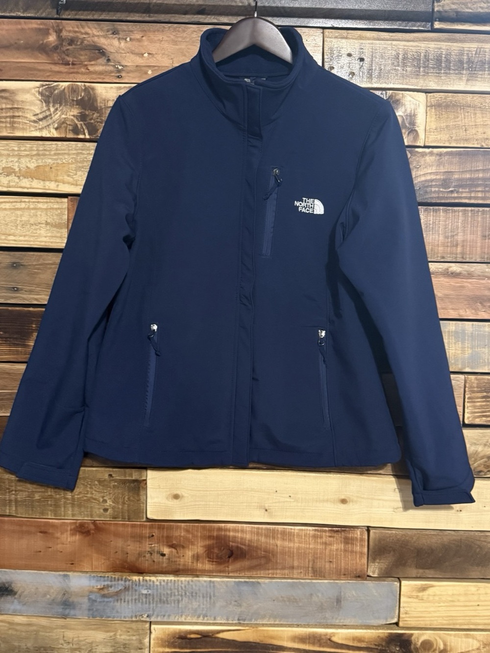 The North Face Women's Navy Apex Bionic Softshell Jacket XL Great Condition